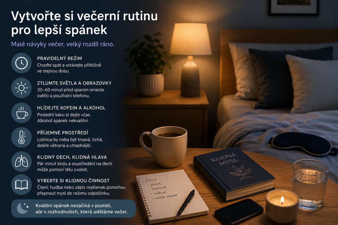 Jak si vytvořit večerní rutinu pro kvalitnější spánek?