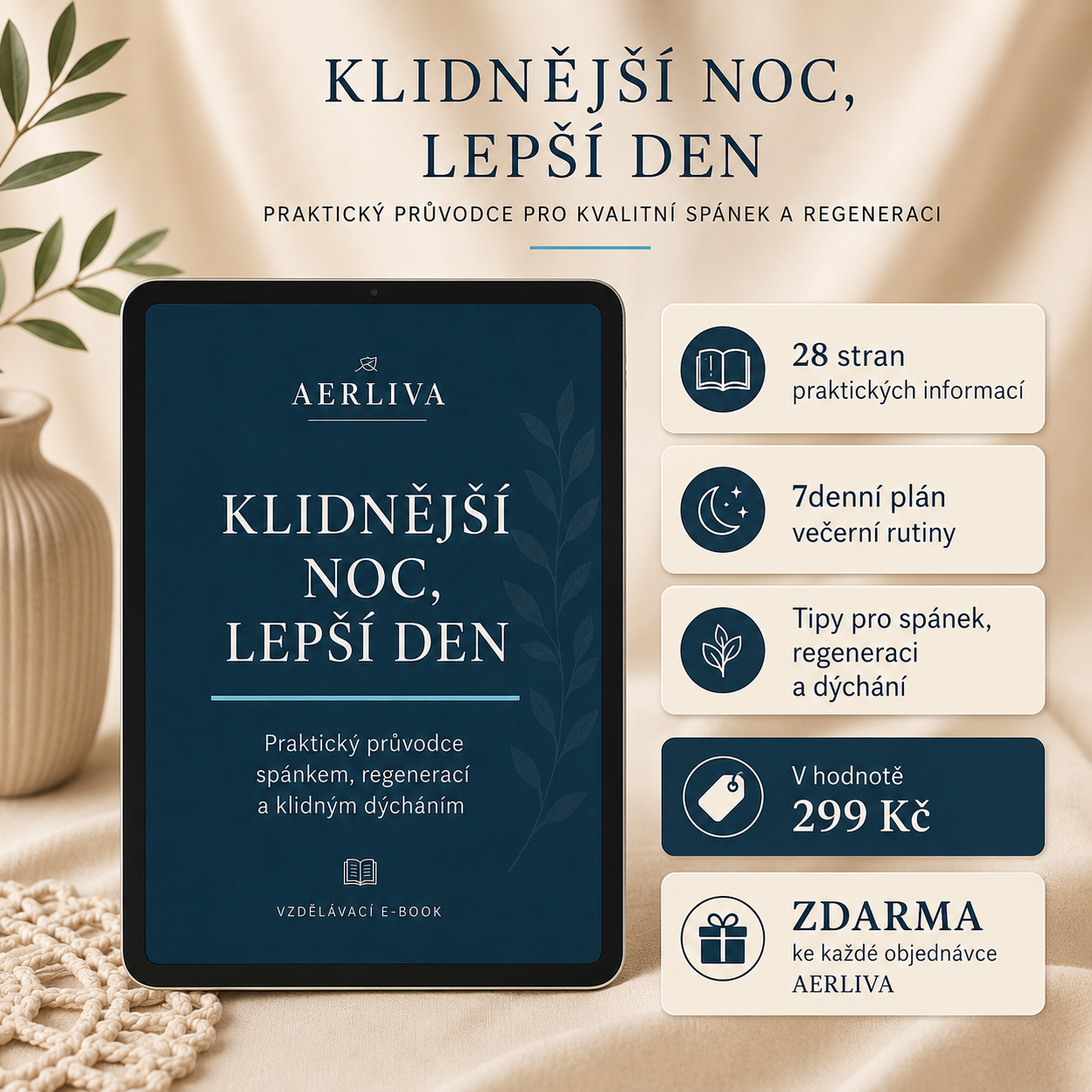 AERLIVA Pokojnejšia noc, lepší deň – vzdelávací e-book