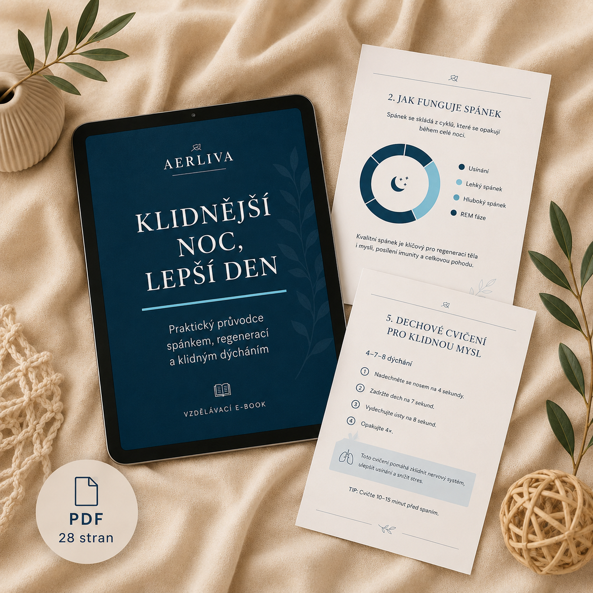 AERLIVA Pokojnejšia noc, lepší deň – vzdelávací e-book