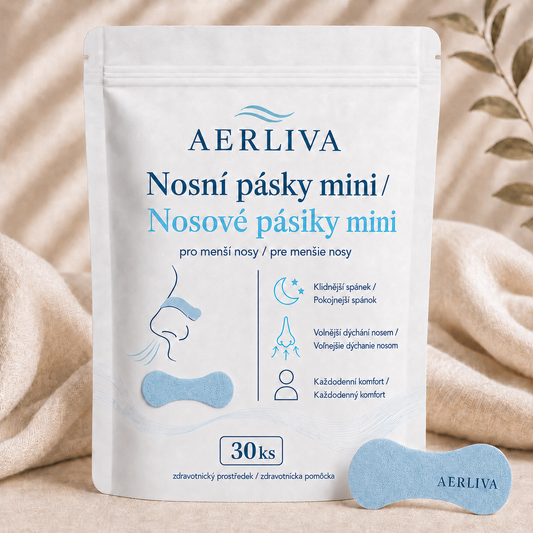 AERLIVA Nosové pásiky mini 30 ks – pre menšie nosy