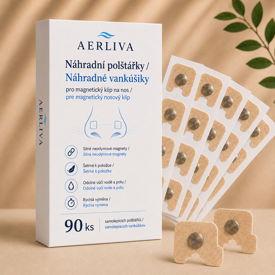 AERLIVA Náhradné lepiace vankúšiky pre magnetický klip na nos 90 ks